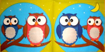 042 Eulen - 3-lagig - Home Fashion